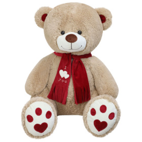 Игрушка мягкая "Медведь Кельвин", цвет: кофейный, 60 см Игрушка мягкая "Медведь Кельвин", цвет: кофейный, 60 см