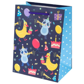 Dream cards Пакет подар. с мат. лам. и глит. (12 шт в наборе) 18*23*10 см(М), Праздничная Утка Dream cards Пакет подар. с мат. лам. и глит. (12 шт в наборе) 18*23*10 см(М), Праздничная Утка