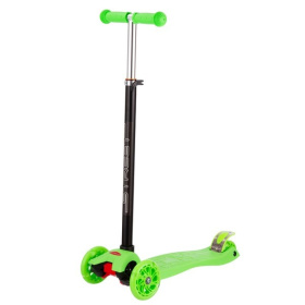 Самокат четырехколесный, колеса PU со светом Самокат четырехколесный, колеса PU со светом