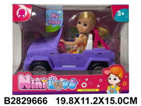 Набор "Такая профессия", в комплекте: куколка, машинка, питомец Набор "Такая профессия", в комплекте: куколка, машинка, питомец