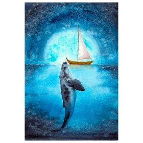 Алмаз мозаика (класс.) 17х22 см, с подр., с полным заполн. (13цв) Кит и парусник Алмаз мозаика (класс.) 17х22 см, с подр., с полным заполн. (13цв) Кит и парусник