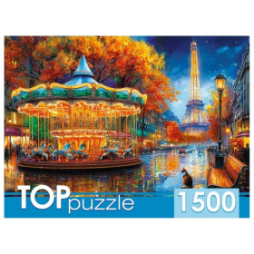 TOPpuzzle. Пазлы 1500 элементов. ОГНИ ПАРИЖА TOPpuzzle. Пазлы 1500 элементов. ОГНИ ПАРИЖА