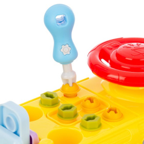 Набор развивающий Elefantino "Юный механик", в комплекте: гаечный ключ, отвертка, съемный двигатель Набор развивающий Elefantino "Юный механик", в комплекте: гаечный ключ, отвертка, съемный двигатель