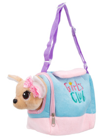 Собачка "Girl's Club" мягконабивная в сумочке-переноске Собачка "Girl's Club" мягконабивная в сумочке-переноске