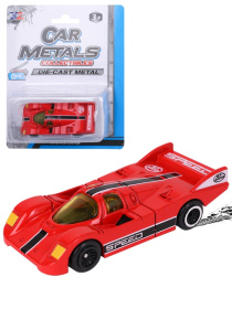 Машинка металлическая "Гоночный автомобиль-1" 1:64, 6 видов микс, на блистере Машинка металлическая "Гоночный автомобиль-1" 1:64, 6 видов микс, на блистере