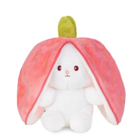 Мягкая Игрушка MAXITOYS, Зайка в Клубнике, 15 см Мягкая Игрушка MAXITOYS, Зайка в Клубнике, 15 см