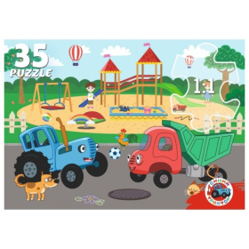 Пазлы 35 элементов. Лицензия/ Синий трактор Пазлы 35 элементов. Лицензия/ Синий трактор