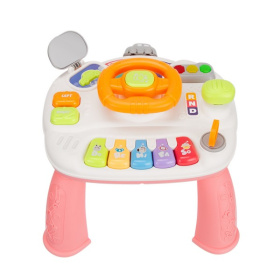 Центр развивающий Elefantino "Веселые гонки": игровой столик (25*25*21см), пианино, руль, светофор Центр развивающий Elefantino "Веселые гонки": игровой столик (25*25*21см), пианино, руль, светофор