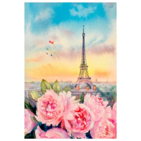 Алмаз мозаика (блест.) 17х22 см, с подр., с полным заполн. (22цв) Пионы Парижа Алмаз мозаика (блест.) 17х22 см, с подр., с полным заполн. (22цв) Пионы Парижа