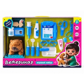 Набор "Ветеринар",капибара функциональная (ходит, издает звуки), медицинские инструменты, аксессуары Набор "Ветеринар",капибара функциональная (ходит, издает звуки), медицинские инструменты, аксессуары