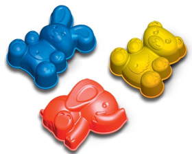 Формочки "Зайка, Медведь, Слоник" Формочки "Зайка, Медведь, Слоник"