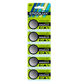 Батарейка литиевая (5 шт на блист.) 3V "Ergolux.CR2025 BL-5" Батарейка литиевая (5 шт на блист.) 3V "Ergolux.CR2025 BL-5"