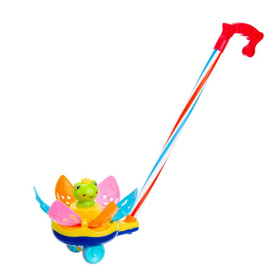 Каталка на палочке "Цветок" размер: 20*22*46 см, 2 цвета в ассортименте Каталка на палочке "Цветок" размер: 20*22*46 см, 2 цвета в ассортименте