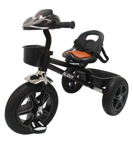 Велосипед трехколесный Slider, колеса EVA 12 и 10", фара, свет, звук, зеркала, корзинка Велосипед трехколесный Slider, колеса EVA 12 и 10", фара, свет, звук, зеркала, корзинка