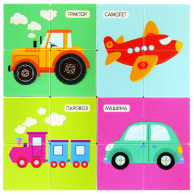 Пазл-конструктор "Elefantino" - Транспорт, 33 детали Пазл-конструктор "Elefantino" - Транспорт, 33 детали