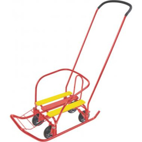 Санки детские "Ветерок 7 универсал" цвет: алый Санки детские "Ветерок 7 универсал" цвет: алый