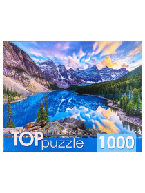TOPpuzzle. ПАЗЛЫ 1000 элементов. Канада. Рассвет над озером Морейн" TOPpuzzle. ПАЗЛЫ 1000 элементов. Канада. Рассвет над озером Морейн"