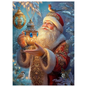 Холст с красками 22х30 см по номерам в коробке (16цв.) Новогоднее волшебство, Холст с красками 22х30 см по номерам в коробке (16цв.) Новогоднее волшебство,