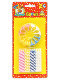 Свечи для торта разноцветные 24 шт Свечи для торта разноцветные 24 шт