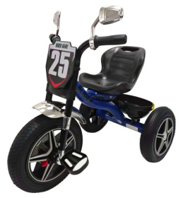 Велосипед трехколесный Slider, колеса EVA 12 и 10", зеркала, корзинка Велосипед трехколесный Slider, колеса EVA 12 и 10", зеркала, корзинка