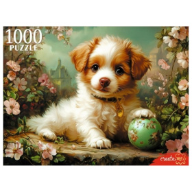 Пазлы 1000 элементов "Игривый щенок" Пазлы 1000 элементов "Игривый щенок"