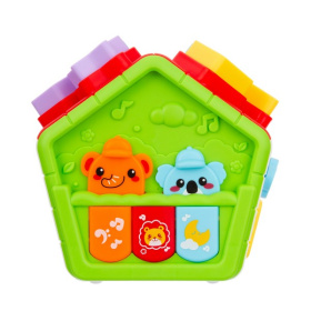 Игровой центр Elefantino "Музыкальный домик", забавные звуки, голоса животных, колыбельные, сортер Игровой центр Elefantino "Музыкальный домик", забавные звуки, голоса животных, колыбельные, сортер