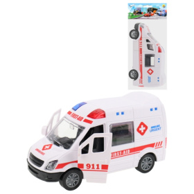 Машинка "Скорая помощь" инерционная (12,2х5,2х6,5 см, пластик, цвет микс, в пакете) Машинка "Скорая помощь" инерционная (12,2х5,2х6,5 см, пластик, цвет микс, в пакете)