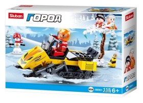 Конструктор "Снегоход" 115 деталей Конструктор "Снегоход" 115 деталей