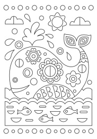 Набор для творчества. Раскраска "Кит" Набор для творчества. Раскраска "Кит"