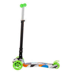 Самокат трехколесный складной, колеса PU со светом Самокат трехколесный складной, колеса PU со светом