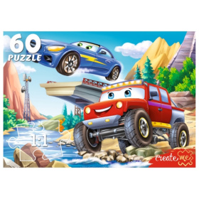 Пазлы 60 элементов "Крутые машинки №2" Пазлы 60 элементов "Крутые машинки №2"