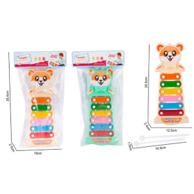 Ксилофон, размер: 29,5*2,4*12,5 см, 2 цвета в ассортименте Ксилофон, размер: 29,5*2,4*12,5 см, 2 цвета в ассортименте