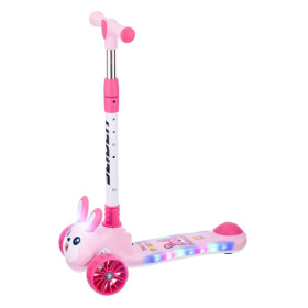 Самокат трехколесный Slider, колеса светящиеся, руль складной Самокат трехколесный Slider, колеса светящиеся, руль складной