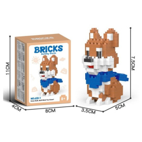 Конструктор "Корги" 180 деталей, размер: 3,5*5*7,5 см Конструктор "Корги" 180 деталей, размер: 3,5*5*7,5 см