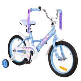 Велосипед двухколесный SLIDER, 16", синий Велосипед двухколесный SLIDER, 16", синий