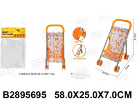 Коляска для кукол складная, металлическая, размер 24,6*42*44,5 см Коляска для кукол складная, металлическая, размер 24,6*42*44,5 см