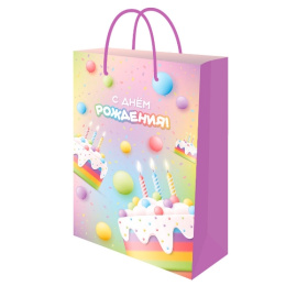 Dream cards Пакет подарочный с мат.лам. (12 шт в наборе) 22х31х10см (ML) Торт со свечками Dream cards Пакет подарочный с мат.лам. (12 шт в наборе) 22х31х10см (ML) Торт со свечками