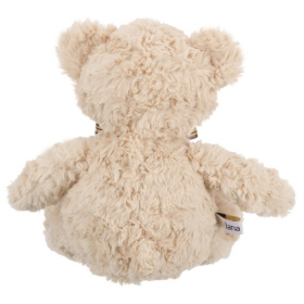 Мишка кремовый с коричневой ленточкой в клетку, 25 см Мишка кремовый с коричневой ленточкой в клетку, 25 см