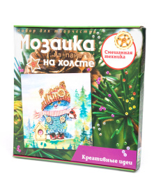 Мозаика из пайеток "Озорной котенок" Мозаика из пайеток "Озорной котенок"