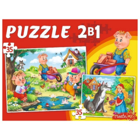 Макси-Пазлы 2 в 1. СКАЗКИ ИЗ ДЕТСТВА № 2 (35 и 35 эл.) Макси-Пазлы 2 в 1. СКАЗКИ ИЗ ДЕТСТВА № 2 (35 и 35 эл.)