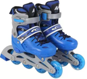 Ролики раздвижные голубые, колеса PU 64 мм, р-р S, 31-34, в сумке Ролики раздвижные голубые, колеса PU 64 мм, р-р S, 31-34, в сумке