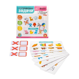Игра развивающая Логические задачи "Лишнее и правильное" 2, серия Учись, играя Игра развивающая Логические задачи "Лишнее и правильное" 2, серия Учись, играя