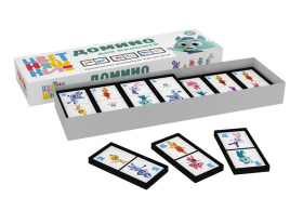 Домино в коробке «Цветняшки» Домино в коробке «Цветняшки»