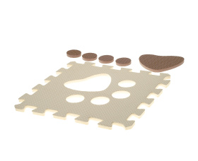 Коврик-пазл мягкий EVA "Лапка""Elefantino" 9 элементов Коврик-пазл мягкий EVA "Лапка""Elefantino" 9 элементов