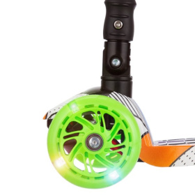 Самокат трехколесный складной, колеса PU со светом Самокат трехколесный складной, колеса PU со светом