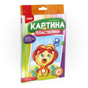 Картина из пластилина "Львенок" Картина из пластилина "Львенок"