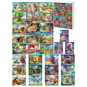 Микс Пазлы 54 элемента Серии "Оживи мультфильм" СКАЗКИ №6 (30 шт в шоубоксе) Микс Пазлы 54 элемента Серии "Оживи мультфильм" СКАЗКИ №6 (30 шт в шоубоксе)