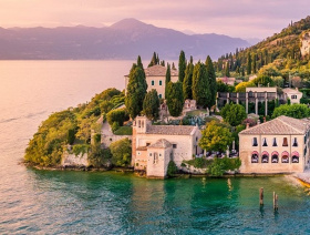 Холст с красками 17х22 по номер. в кор. (цв.) Испания на закате у большой воды Холст с красками 17х22 по номер. в кор. (цв.) Испания на закате у большой воды