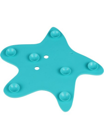 Набор антискользящих мини-ковриков на присосках "Морские жители" 4 шт. Яркие Набор антискользящих мини-ковриков на присосках "Морские жители" 4 шт. Яркие