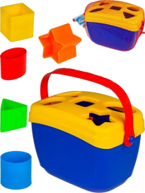 Сортер-ведерко (желтый,синий,красный) Сортер-ведерко (желтый,синий,красный)